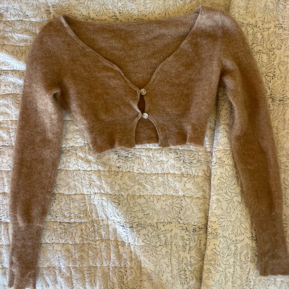 Jacquemus alzou cardigan in camel